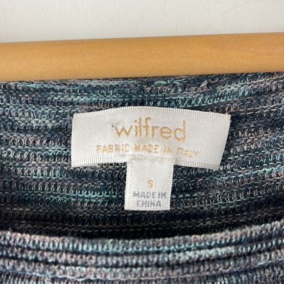 Aritzia Wilfred Blanchard Linen Blend Sweater Grey/Blue blend - Picture 4 of 10